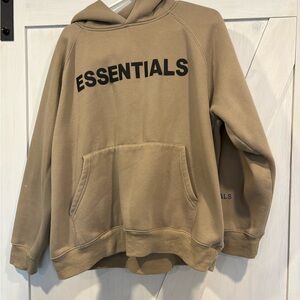 Fear of God Essentials Beige Hoodie